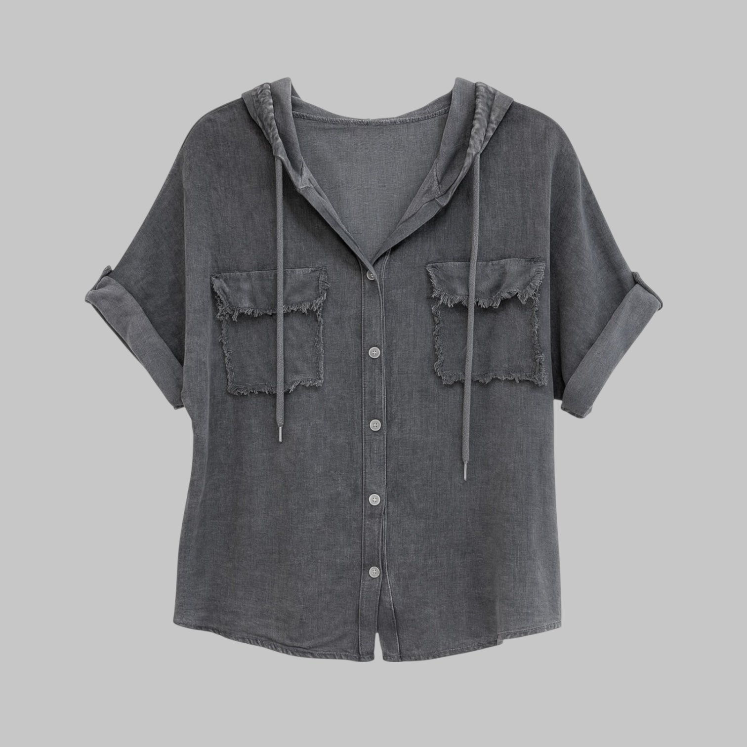 Camisa bolsillos con capucha