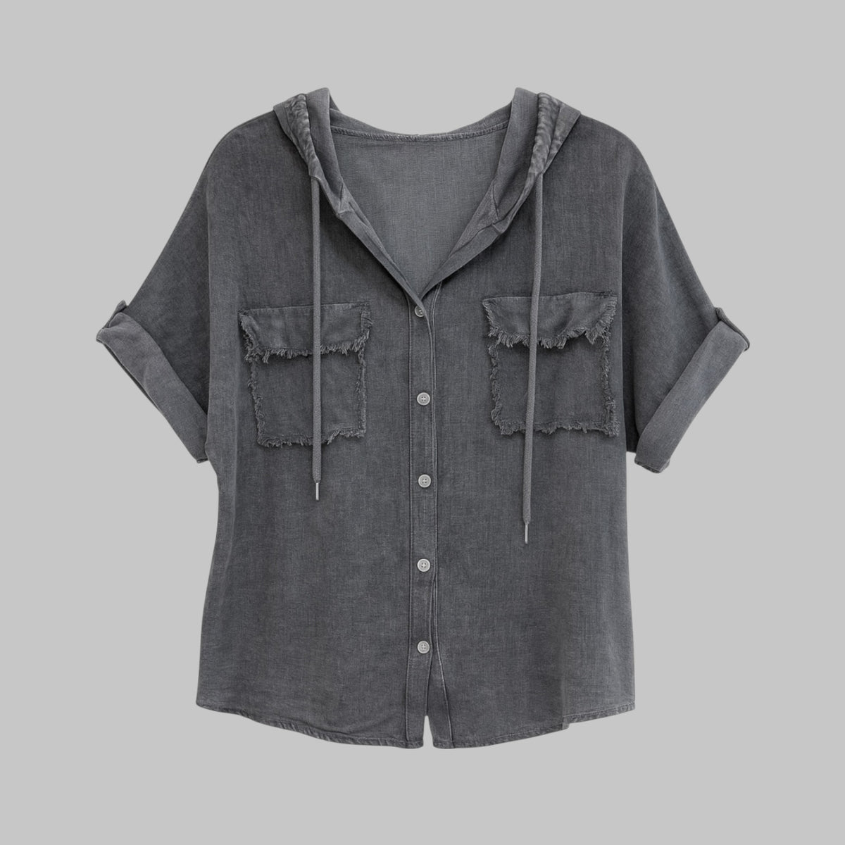 Camisa bolsillos con capucha