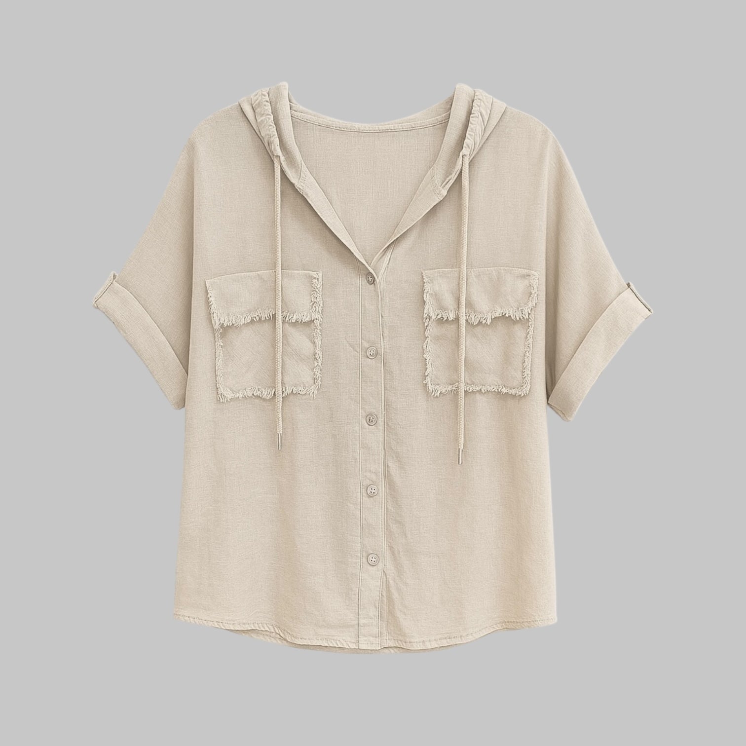 Camisa bolsillos con capucha