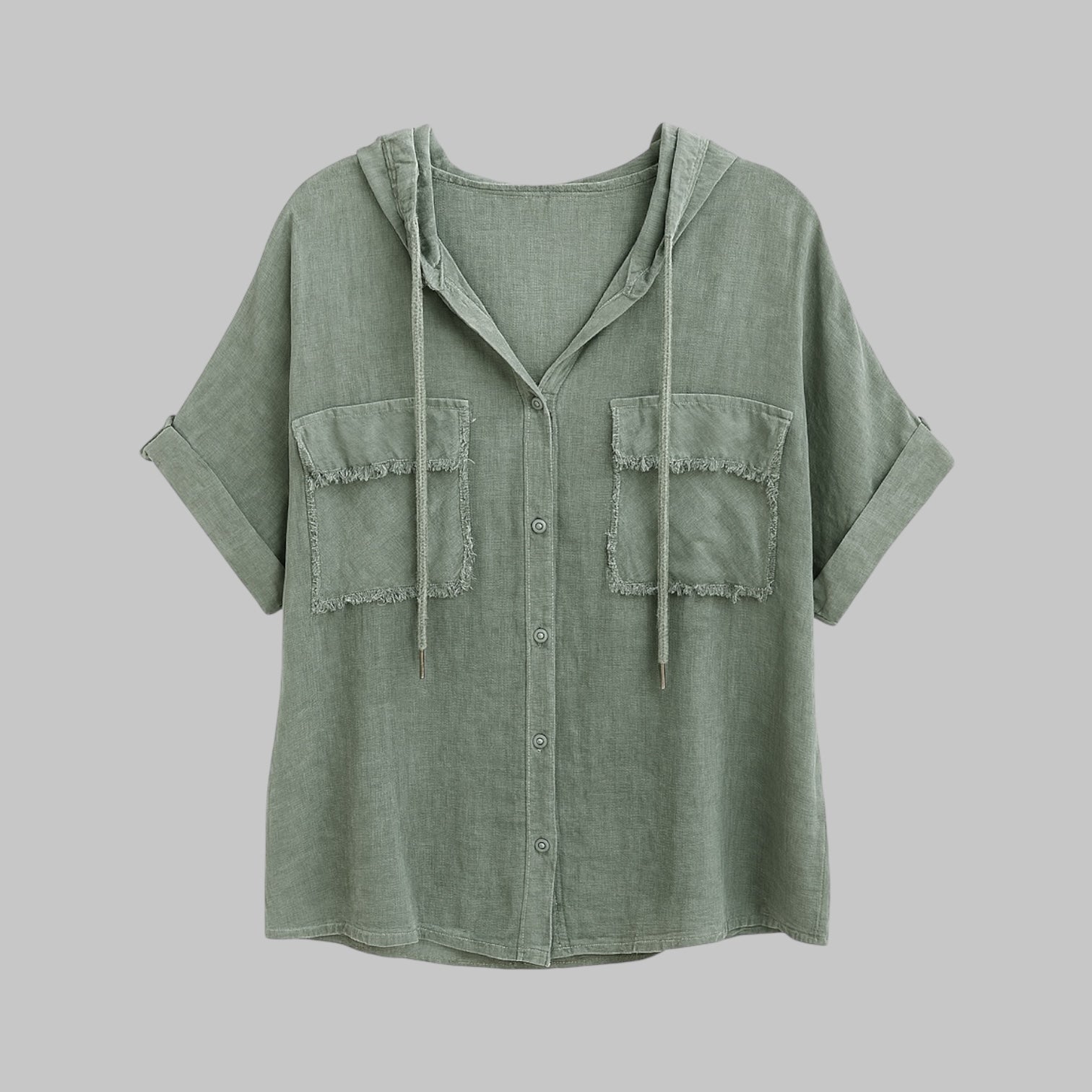 Camisa bolsillos con capucha
