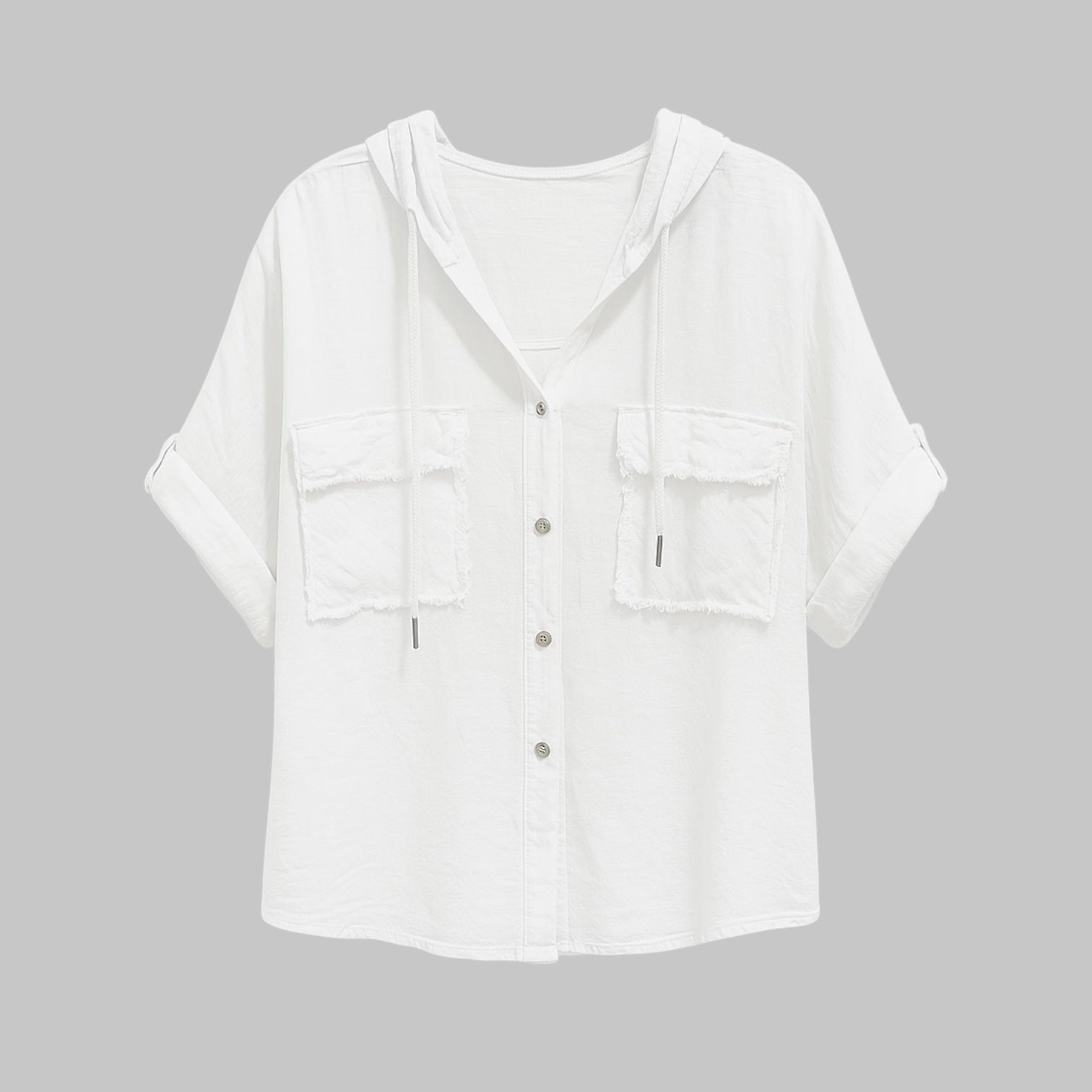 Camisa bolsillos con capucha
